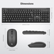 Беспроводной комплект клавиатура и мышь Rii RK211 Black, QWERTY, полноразмерная, тихая, 2.4 ГГц, для ПК, Mac, Smart TV - изображение 10