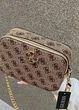 Женская сумка 00832 Guess кросс-боди бежевая - изображение 6