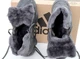 Кросівки зимові чоловічі Adi Yeezy Boost 500 black з хутром / Аді Ізі буст 500 чорні на хутрі 43 - зображення 3