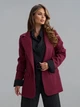 Піджаки ISSA PLUS 15853 3XL бордовий - зображення 1