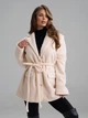 Жіночі пальта ISSA PLUS SA-765 L/XL бежевий - изображение 1