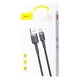 Зарядний кабель Baseus Cafule Type-C 2A 3m Gray/Black (CATKLF-UG1) - изображение 5