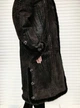 Плащ пальто жіноче Royal шкіряне натуральне на заячій підстібці зимове 9XL коричневе - изображение 6