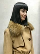 Пальто жіноче кашемірове Max Mara з натуральним хутряним коміром M світло-коричневе - изображение 4