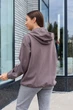 Базовая толстовка на молнии свободного кроя демисезонная спортивная кофта с капюшоном Aksan 26.3042 44(M)-46(L) Коричневая - изображение 2
