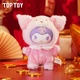 Игрушка Sanrio Kuromi плюшевая с персиком, 14см, подарочная - изображение 2