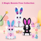 Интерактивная светящаяся музыкальная игрушка-сюрприз ZURU Pet Magic Bonnie Rabbit Surprise Blind Box — прекрасный подарок на день рождения для девочки. - изображение 4
