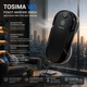 Робот-мийник вікон Tosima W5: автоматичний розпилювач, інтелектуальна навігація, 3200 Па, 8 серветок, колір Black - зображення 1