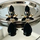Жіночі сережки "Ануш" 4.3 см jewelry чорні - зображення 3