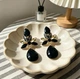 Жіночі сережки "Ануш" 4.3 см jewelry чорні - зображення 6