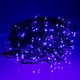 Гірлянда Бахрома вулична 20 м 335 LED IP44 з режимом Flash, Світлодіодна новорічна гірлянда з 66 підвісними нитками на чорному проводі від мережі для фасаду, даху, балкона, вікон, альтанки та вітрин, Синій - зображення 6