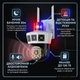 Вулична поворотна IP Wi-Fi камера відеоспостереження QN-31 9MP (3+3+3MP) з трьома об'єктивами, додатком V380 Pro, автотрекінгом та нічним баченням 30м - зображення 2