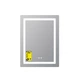 Зеркало Lidz Kubis (KU2) 600х800 с подсветкой, с LED-подсветкой Touch, с антизапотеванием, с диммером, рег. яркости LDKU600800CL49280 - изображение 3
