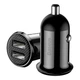 Автомобільний зарядний пристрій Baseus Grain Pro Car Charger 4.8A 2USB Black - изображение 2