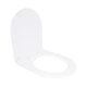 Qtap Сиденье для унитаза (Jay 640, Swan 640) 422x360x30 мм, White, с микролифтом, Slim Duroplast, Quick Release QTSC179W48699 - изображение 4