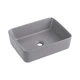 Раковина накладная Qtap Tern 480x370x135 мм, Stone grey, прямоугольная, с донным клапаном QT17116069SG - изображение 1