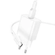МЗП Borofone BA72A Spring QC3.0 (1USB-A) + кабель USB to Type-C White - зображення 2