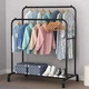 Двойная напольная вешалка Double Floor Hanger 110×54 см со штангами и полкой для обуви - изображение 4