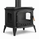 Чавунна піч камін Flame Stove Altara Lux з бічними дверцятам 10 кВт - зображення 1