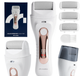 Электрическая роликовая пилка для пяток MalTec Solea Pure 114889 аккумуляторная с 3 насадками, LED-дисплеем и защитой IPX6 - изображение 1