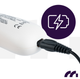 Электрическая роликовая пилка для пяток MalTec Solea Pure 114889 аккумуляторная с 3 насадками, LED-дисплеем и защитой IPX6 - изображение 3