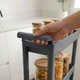 Етажерка трьохярусна на колесах сіра Omаk Plastik DecoBella (81508) - изображение 3