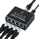 Сплітер мережевий Ethernet RJ45 1000 Мбіт/с активний, 1 на 4, з живленням Type-C 78821 - изображение 1