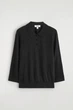 Джемпер поло жіночий COS merino wool polo jumper 1310488001 M Чорний - изображение 7