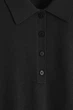 Джемпер поло жіночий COS merino wool polo jumper 1310488001 M Чорний - изображение 8