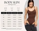 Моделююче боди-стринги з утяжкою та застібкою внизу L коричневий - зображення 6