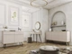 Комод Perfect Home Оро/Oro K160 3-дверний з чорними ніжками Бежевий - зображення 5