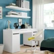 Письмовий стіл, білий, 105x50 см IKEA MICKE 802.130.74 - зображення 2