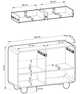 Комод Perfect Home Albion KSZ108 108x39x75 см кашемир 2 дверцы 2 ящика Perfect Home - изображение 8