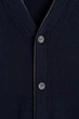 Кардиган чоловічий COS contrast tipped merino wool cardigan 1293192001 M Синій - изображение 7