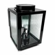 Лампадка сонячна квадратна чорна LED 28 см із 3 білими свічками та скляними вставками - зображення 10