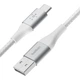 Кабель Belkin Braided USB-A – USB-C 2 м White (CAB002-2MWHTM) OEM - зображення 1