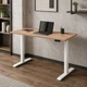 Стол Space 2 электрической регулировкой высоты Ferrum-decor 75x135x67 Белый металл ДСП Дуб Сан-Марино 16 мм (SPACE2024) - изображение 6