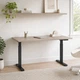 Стол Space 2 электрической регулировкой высоты Ferrum-decor 75x135x67 Черный металл ДСП Дуб Кремона Канолло 16 мм (SPACE2009) - изображение 2