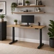 Стіл Space 2 електричним регулюванням висоти Ferrum-decor 75x135x67 Чорний метал ДСП Дуб Артізан 16 мм (SPACE2015) - зображення 4