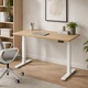 Стол Space 2 электрической регулировкой высоты Ferrum-decor 75x120x67 Белый металл ДСП Дуб Кремона Торро 16 мм (SPACE2029) - изображение 10