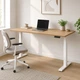 Стол Space 2 электрической регулировкой высоты Ferrum-decor 75x120x67 Белый металл ДСП Дуб Кремона Торро 16 мм (SPACE2029) - изображение 7