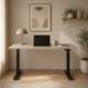 Стіл Space 2 електричним регулюванням висоти Ferrum-decor 75x100x67 Чорний метал ДСП Кашемір 16 мм (SPACE2049) - зображення 2