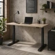 Стіл Space 2 електричним регулюванням висоти Ferrum-decor 75x120x67 Чорний метал ДСП Дуб Сонома 16 мм (SPACE2038) - зображення 4