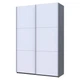 Шкаф купе Doros G-Caiser Антрацит/Белый 2 ДСП / 3 части 160х60х240 (42005410) (DRS-012243) - изображение 5
