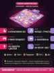Танцювальний інтерактивний коврик для дітей Dancing Playmat 90х108 см з роботою від батарей та 6 режимів Pink - изображение 2