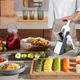 Терка Слайсер для овочів Brava Spring Slicer нарізка фруктів із насадками різної товщини - зображення 4