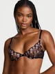 Бюстгальтер Victoria's Secret (286978996) Tease Rose Embroidery Unlined Demi Bra 70B чорний - зображення 1