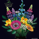 Конструктор Wildflower Bouquet (модель 10313) - изображение 5
