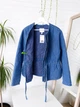 Женская утепленная куртка H&M из стеганного денима Oversize denim blue\блакитний M, арт.1322243002 - изображение 7