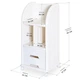 Дитячий стелаж Mealux для книг та іграшок Ozzi White (KD-E181 White) Mealux KD-E181 White 1070949 - зображення 2